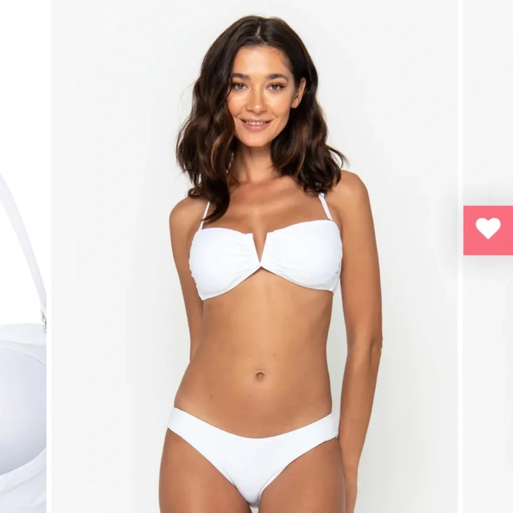 Infamous Swim Bandeau Top- white- small - Picture 6 of 6